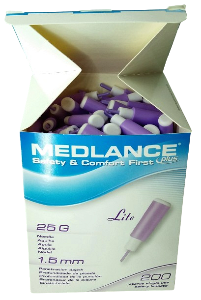Ланцет автоматический Medlance plus Lite (игла 25G), упаковка 200 шт.