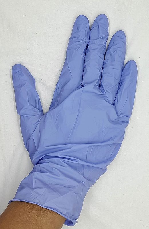 Перчатки нитриловые смотовые нестерильные неопудренные, размер L / IGAR, фиолетовые