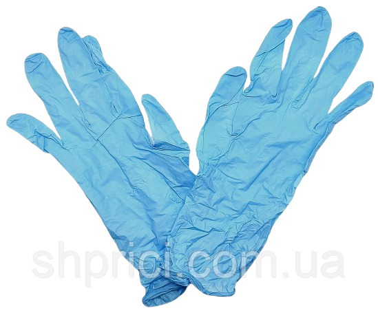 Перчатки нитриловые одноразовые нестерильные неопудренные р.S/ SAFETOUCH Advanced Vitals/ Medicom, голубые