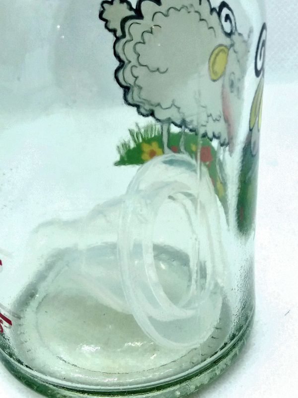 Бутылочка для кормления "Классик-Солнышко" 125 мл стеклянная с силиконовой соской, 0+/ Киевгума