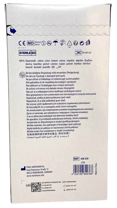 Салфетки марлевые стерильные Sterilux&reg; ES 10 х 20 см,  25х2шт. в упаковке/&nbsp;Hartmann