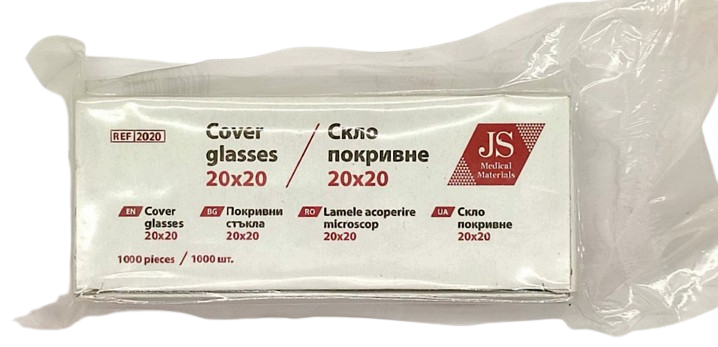 Стекло покровное JS, упаковка 1 000 шт