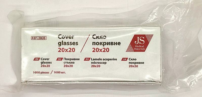 Стекло покровное JS, упаковка 1 000 шт