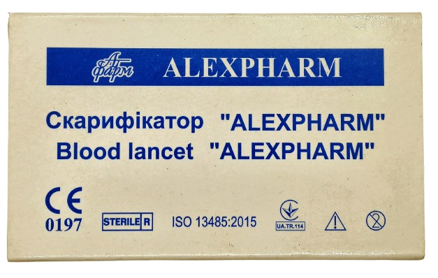 Скарификатор стерильный ALEXPHARM, упаковка 200 шт.