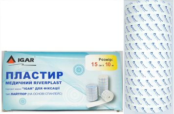 Пластырь медицинский Лайтпор (основа спанлейс) 15см*10м RiverPlast / ИГАР