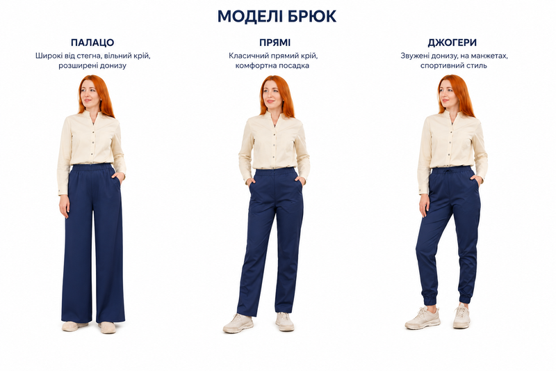Медичний костюм жіночий темно-синього кольору Elite Med Blue (сорочка та брюки), 40-42