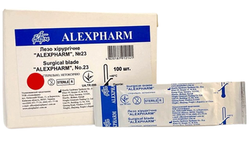 Лезвие для скальпеля хирургическое № 23 / ALEXPHARM