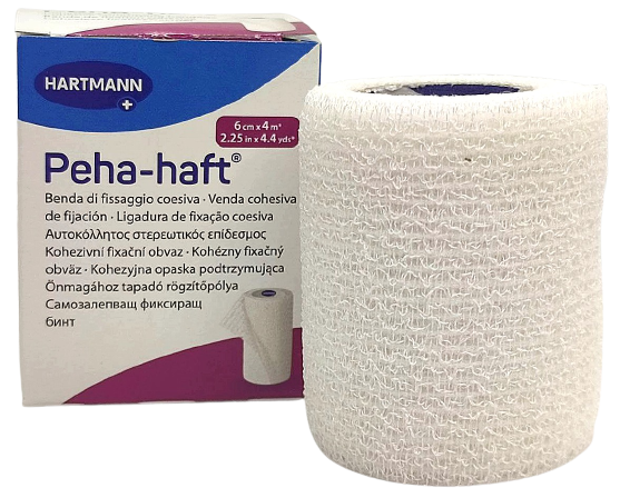 Самофіксуючий когезивний бинт Peha- Haft 6 см х 4 м, білий/ Hartmann