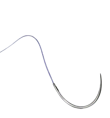 Новосин фиолетовый (0) М 3.5, 90 см, игла колющая HR 37мм, 1/2 (0068552)/ B.Braun
