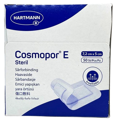 Повязка пластырная стерильная Cosmopor E steril&nbsp;7,2 см х 5 см/ HARTMANN, 1 шт