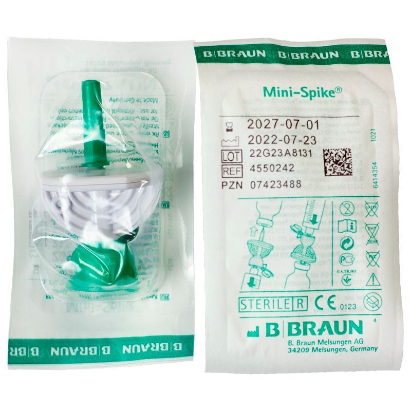 Канюля для аспирации или инъекции Mini-Spike, зеленая/ B.Braun