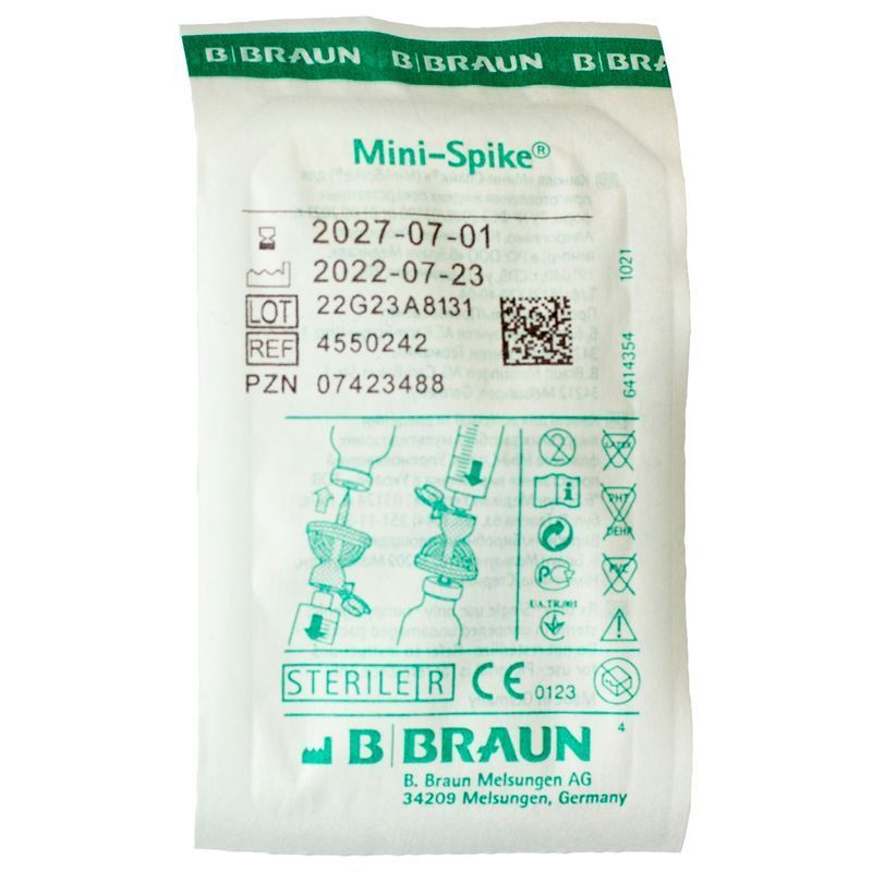 Канюля для аспирации или инъекции Mini-Spike, зеленая/ B.Braun
