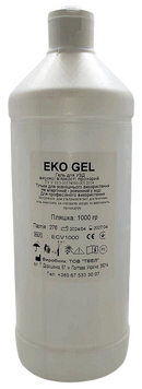 Гель для УЗД 1 кг високої в'язкості прозорий EKO GEL EСV 1000/ Твел, флакон