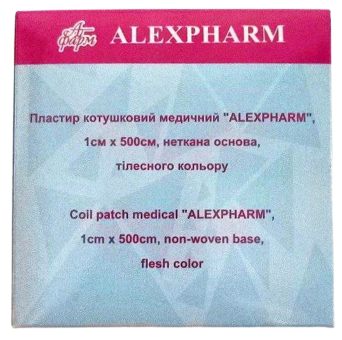 Пластир медичний 1х500 см на нетканій основі тілесний/ АLEXPHARM