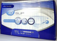 Подгузники для взрослых с высоким уровнем впитываемости размер L / 30 штук / ID SLIP Plus