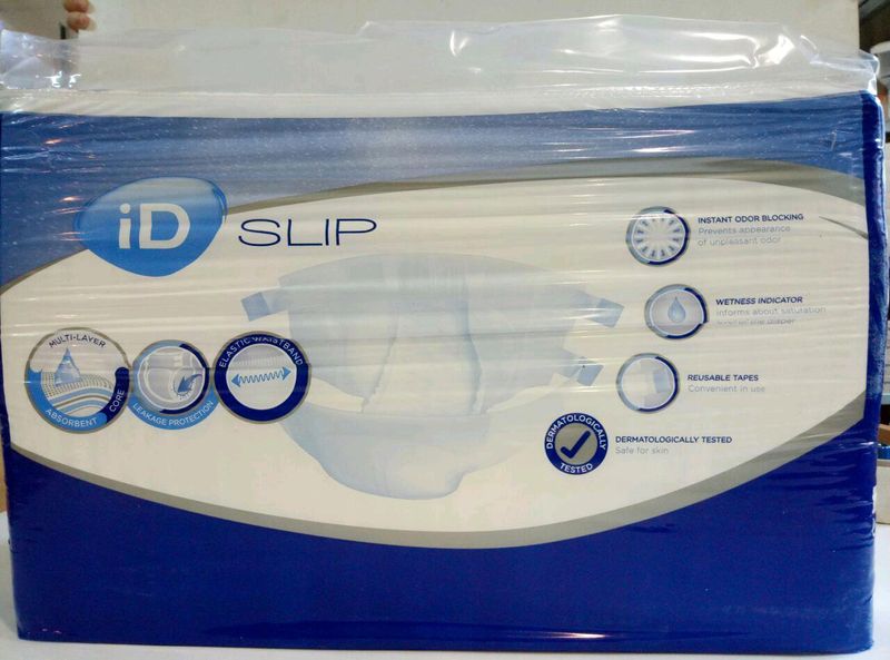 Подгузники для взрослых с высоким уровнем впитываемости размер L / 30 штук / ID SLIP Plus