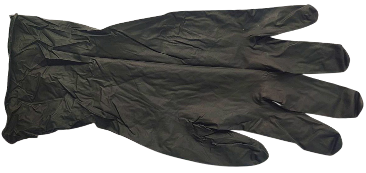Перчатки нитриловые черные, нестерильные, неопудренные / размер L / IGAR