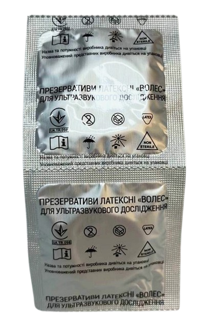 Презерватив для УЗИ латексный/ Волес, 1 шт.