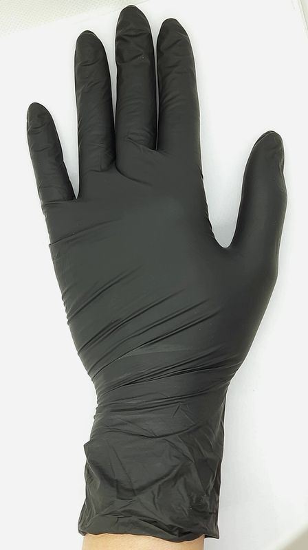 Перчатки нитриловые смотровые нестерильные неопудренные, размер S / IGAR, черные