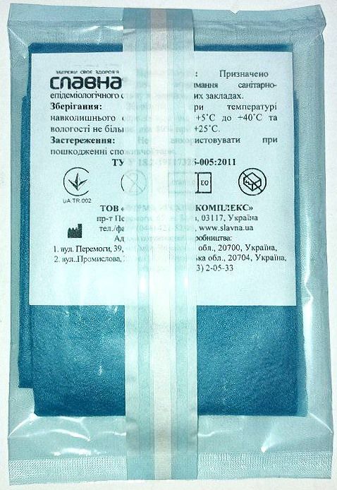 Покриття операційне 80х70 см стерильне, ламінований спанбонд, арт.1210140/ Славна/ Технокомплекс