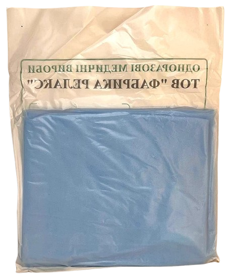 Халат хирургический одноразовый стерильный 130 см на завязках, спанбонд, р. L АХИЛЛ/ Релакс