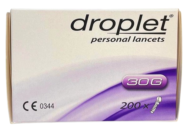 Ланцет для прокалывающих устройств, игла 30G Droplet/ HTL Strefa SA, упаковка 200 шт.