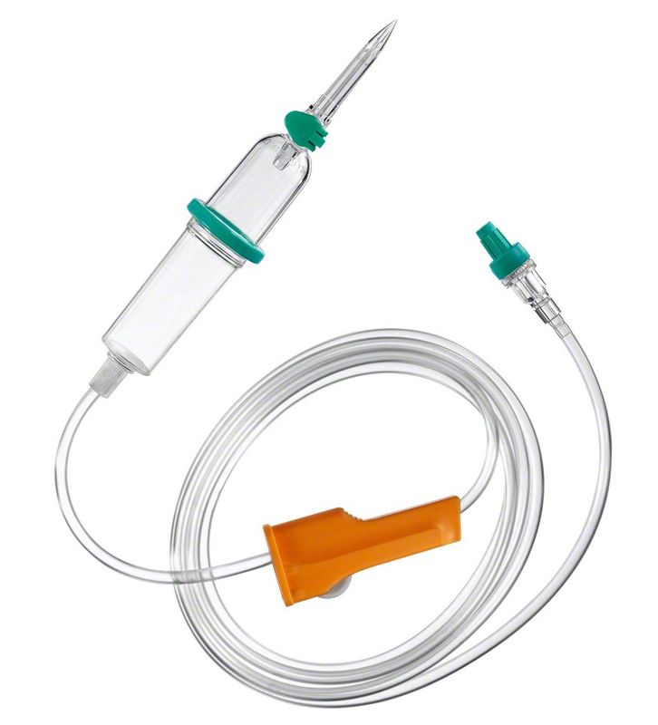 Інфузійна система для переливання розчинів (ПР) Intrafix® SafeSet P з повітряною вентиляцією/ B.Braun