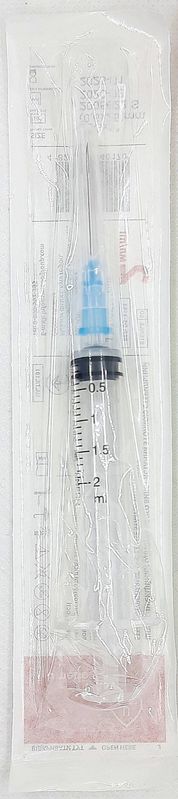 Шприц медичний одноразовий 2 мл G23 (0,6*25 мм, Luer Slip)/ Umedo Group