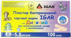 Пластир бактерицидний 1,9х5,5 см дитячий з малюнком/ІГАР